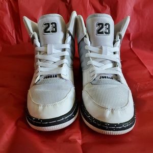 Jordan 1 Flight 4 White/Black Boys Size 7Y